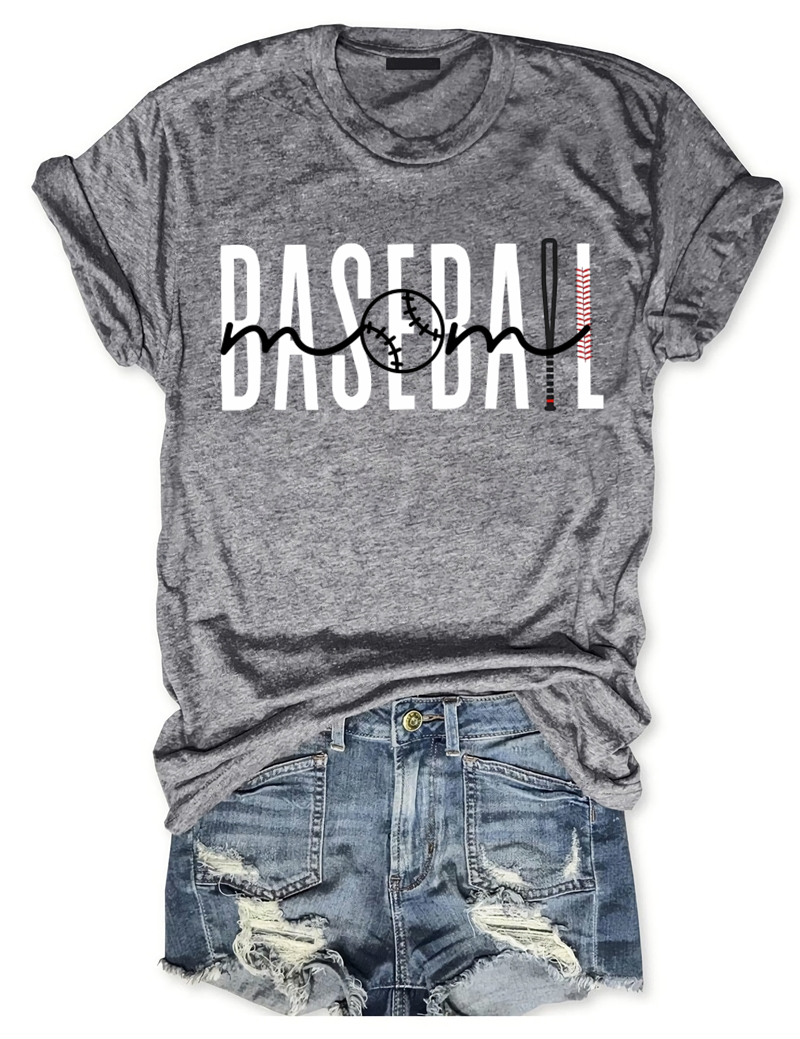 Mom Baseball Club T-shirt