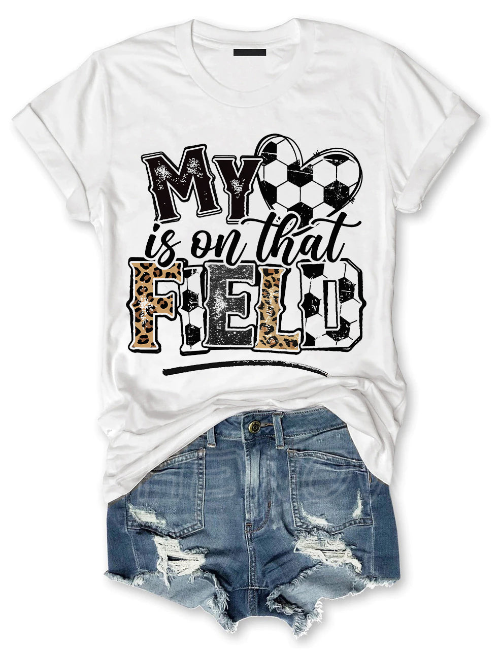 My heart is on that Field Football T-shirt