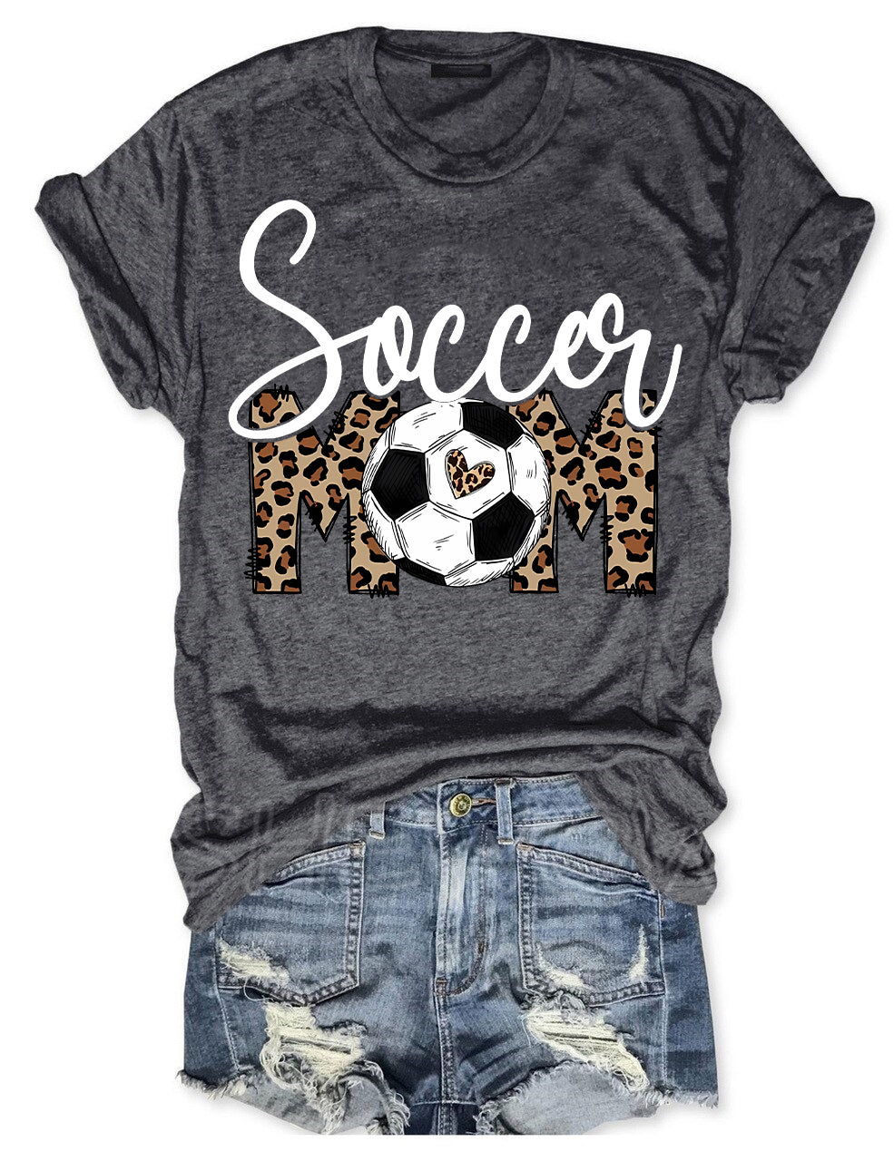 Leopard Soccer Mom T-shirt