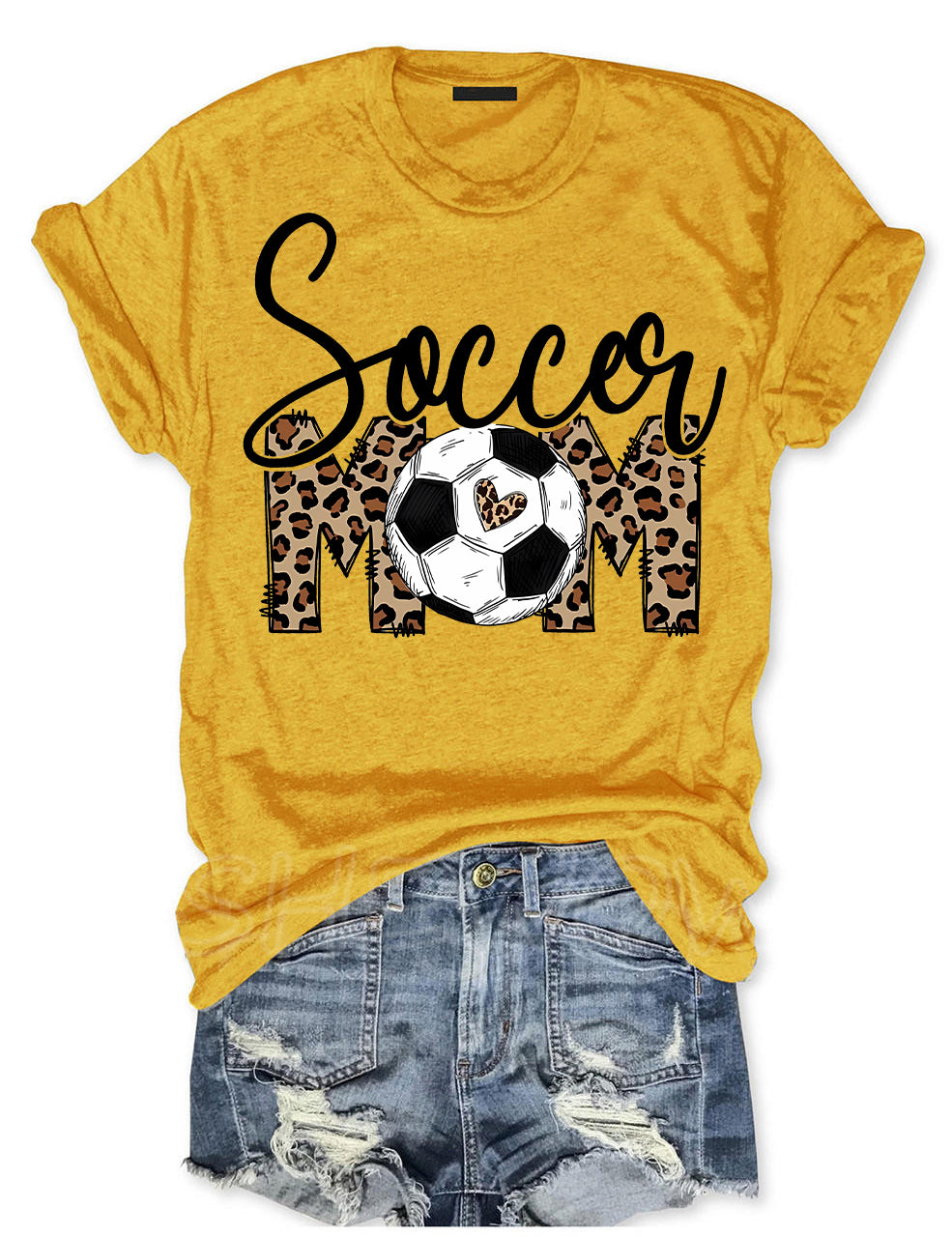 Leopard Soccer Mom T-shirt