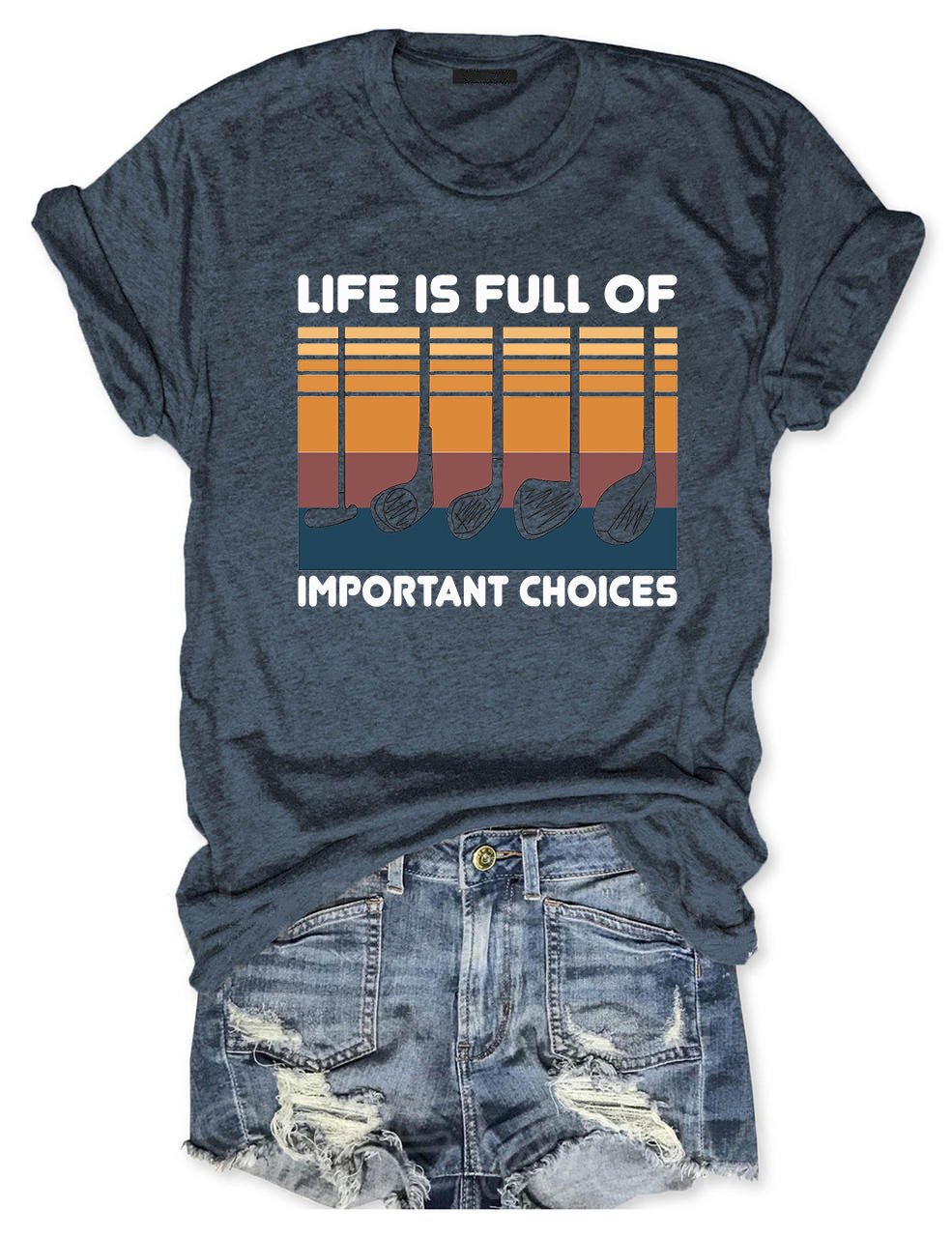 Golf Gift Life is Full of Important Choices T-shirt
