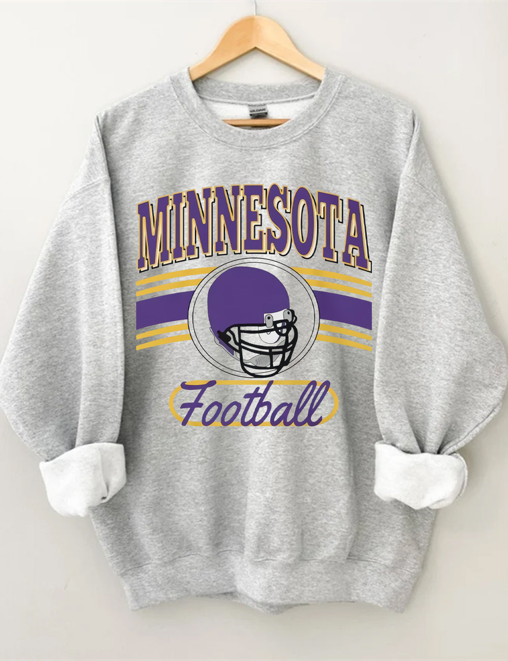 Vikings Football Crewneck Sweatshirt