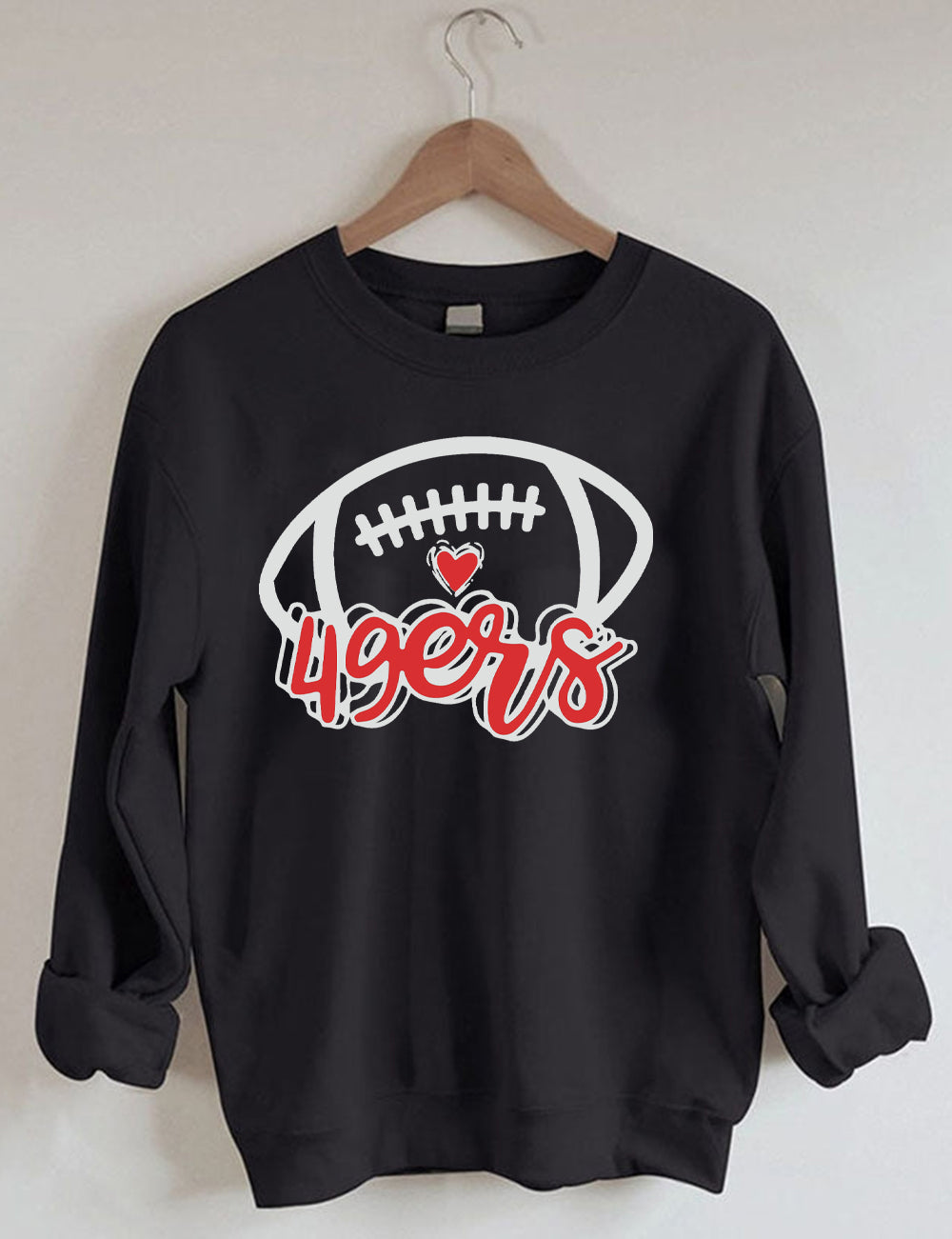 49ERS Football Letters Sweatshirt