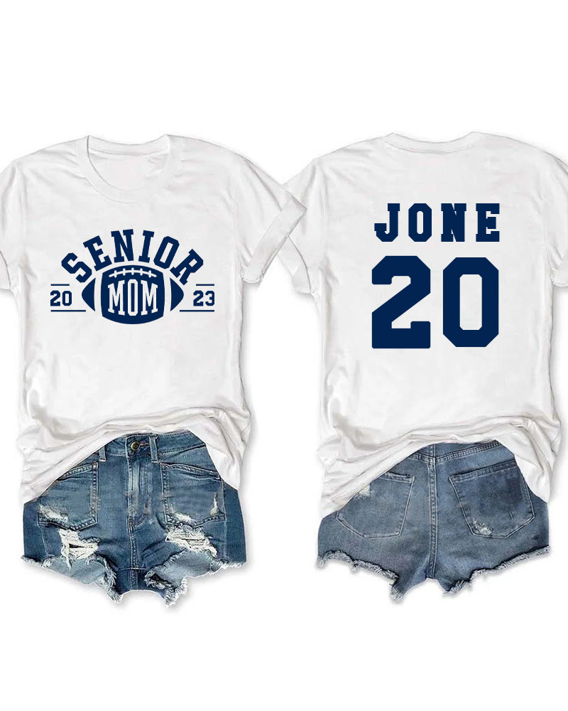 2023 Football Senior Mom Custom T-shirt