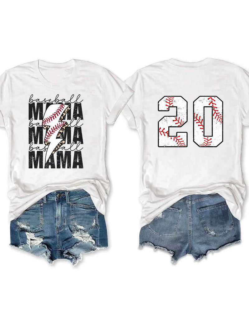 Baseball Mama Custom T-shirt