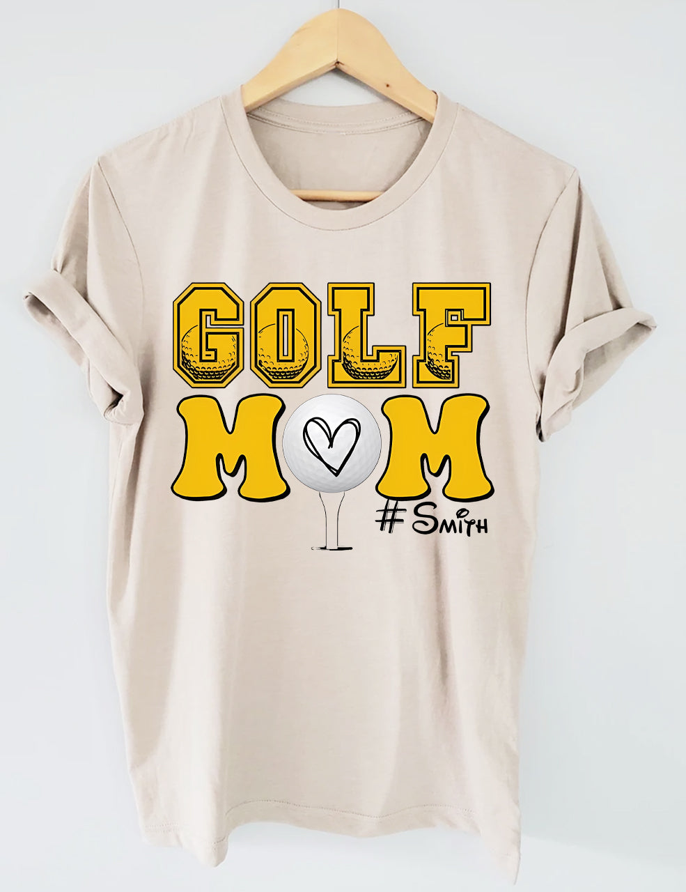 Golf Mom Personalized Kids Name T-shirt