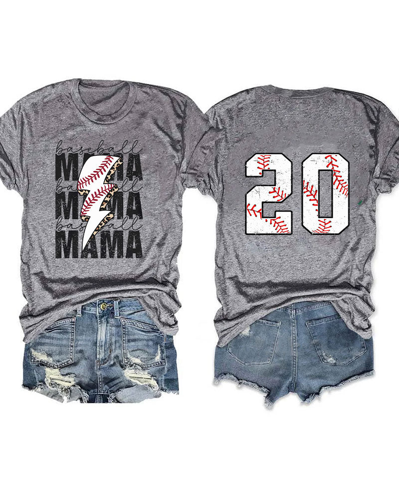 Baseball Mama Custom T-shirt