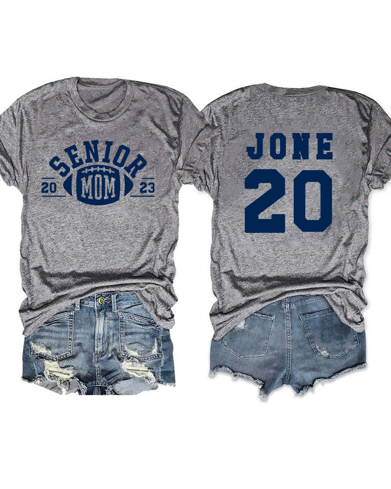 2023 Football Senior Mom Custom T-shirt