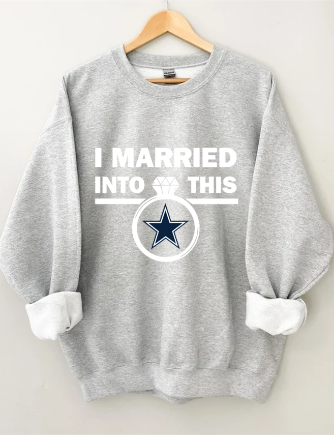 Cowboy Star Football Sweatshirt