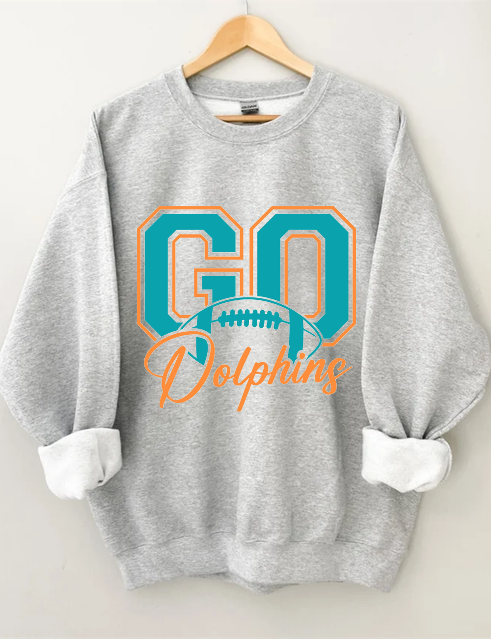 Go Dolphins Football Sweatshirt