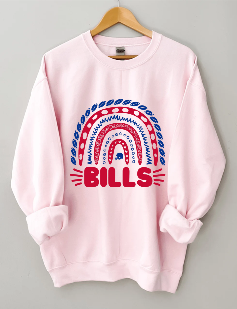 Bills Rainbow Football Sweatshirt