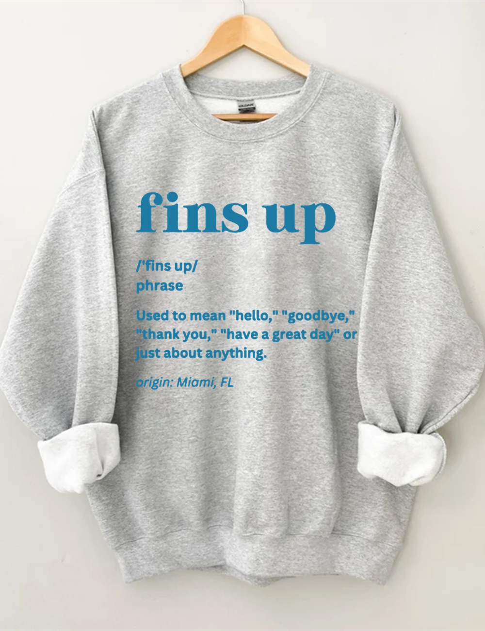 Dolphins Heart Football Sweatshirt