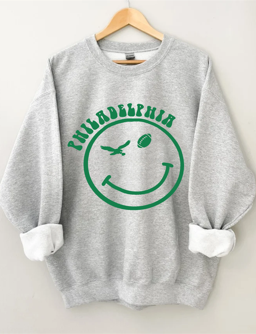 Happy Eagles Fan Football Sweatshirt
