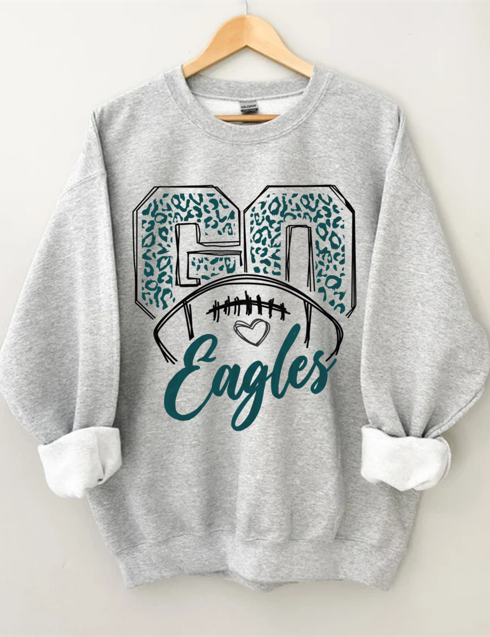 Leapord Go Eagle Football Sweatshirt