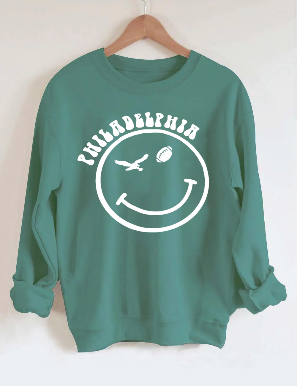 Happy Eagles Fan Football Sweatshirt