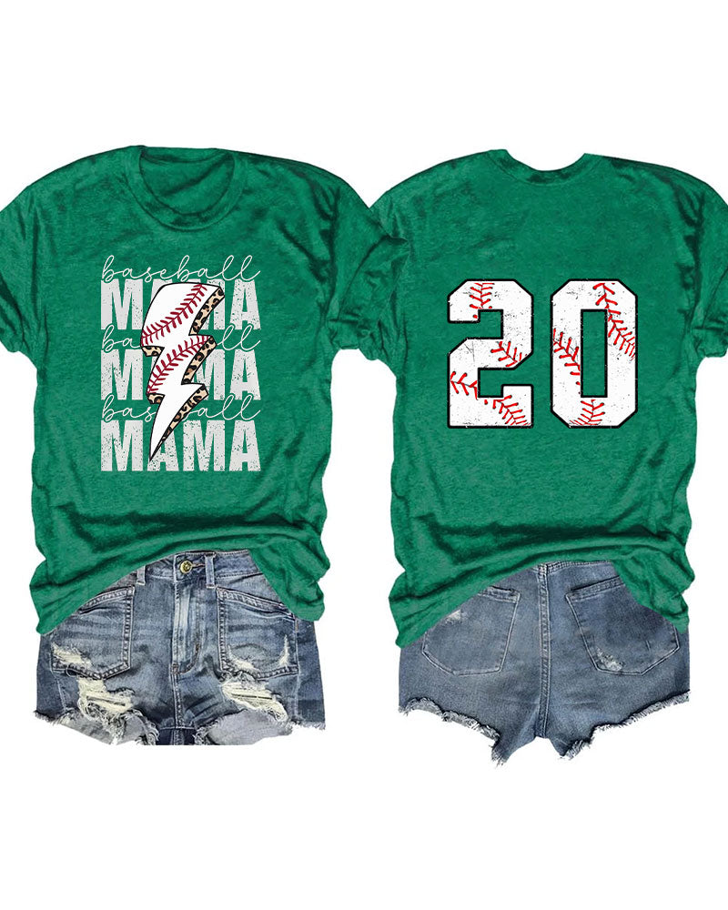 Baseball Mama Custom T-shirt