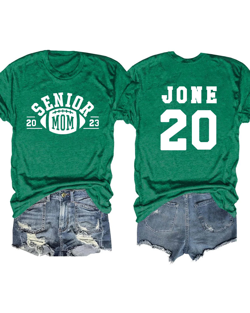 2023 Football Senior Mom Custom T-shirt
