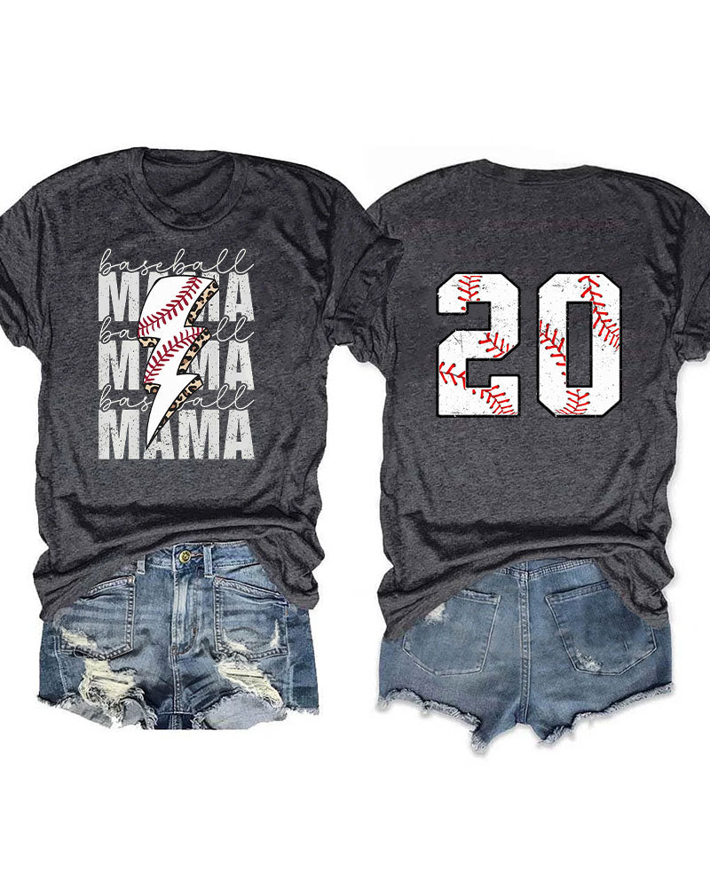 Baseball Mama Custom T-shirt