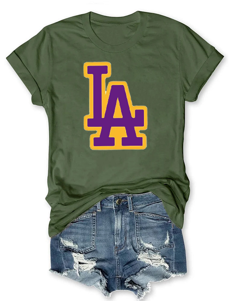 Lakers Basketball Custom Number T-shirt