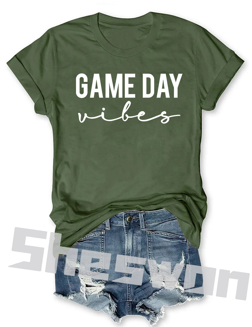 Game Day Vibes Baseball Personalized Number T-shirt