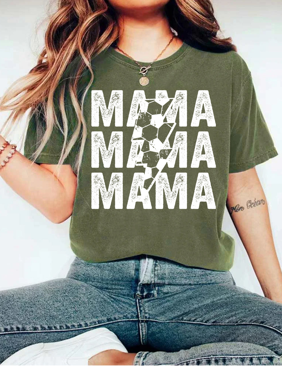 Football Mom Number Customization T-shirt