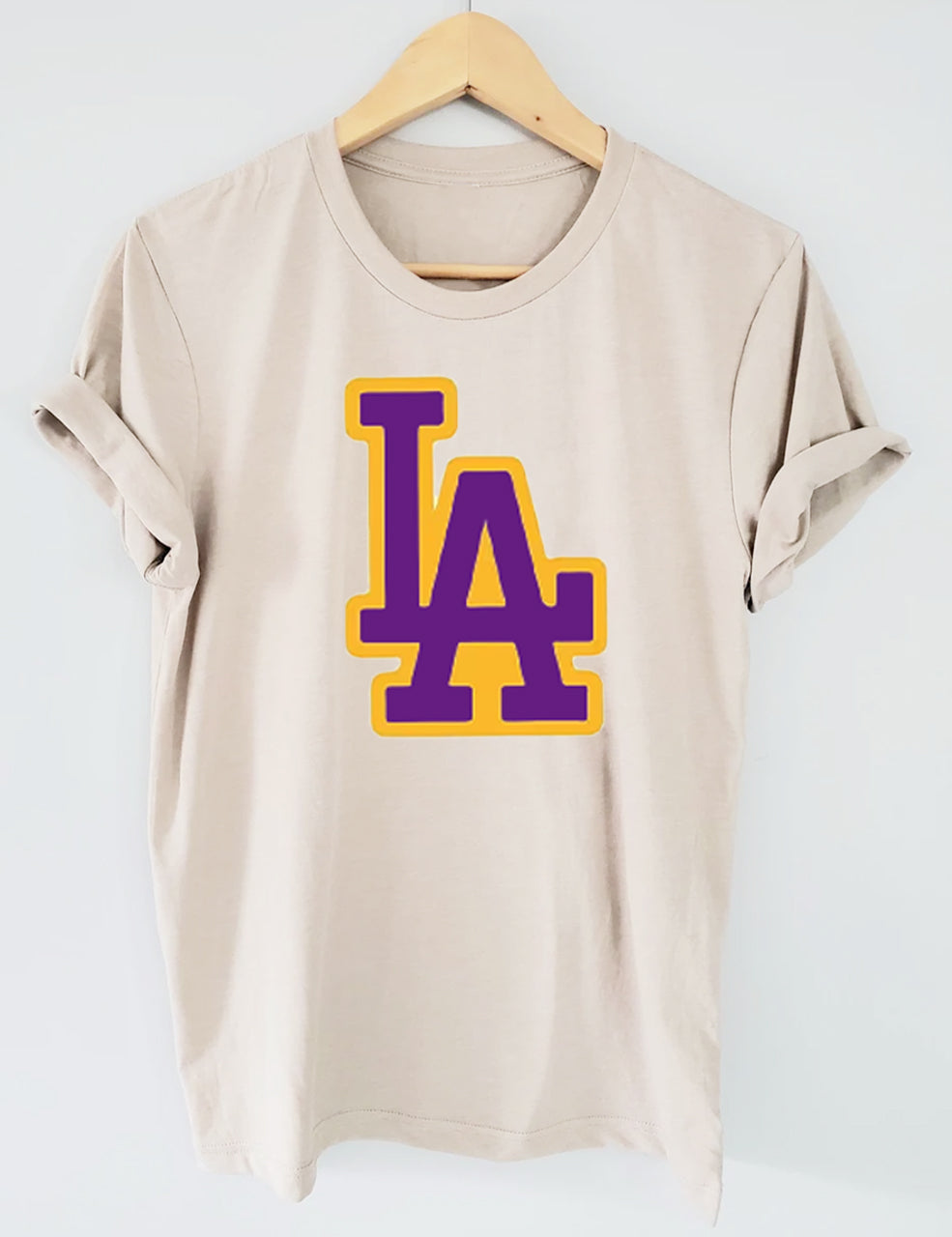 Lakers Basketball Custom Number T-shirt