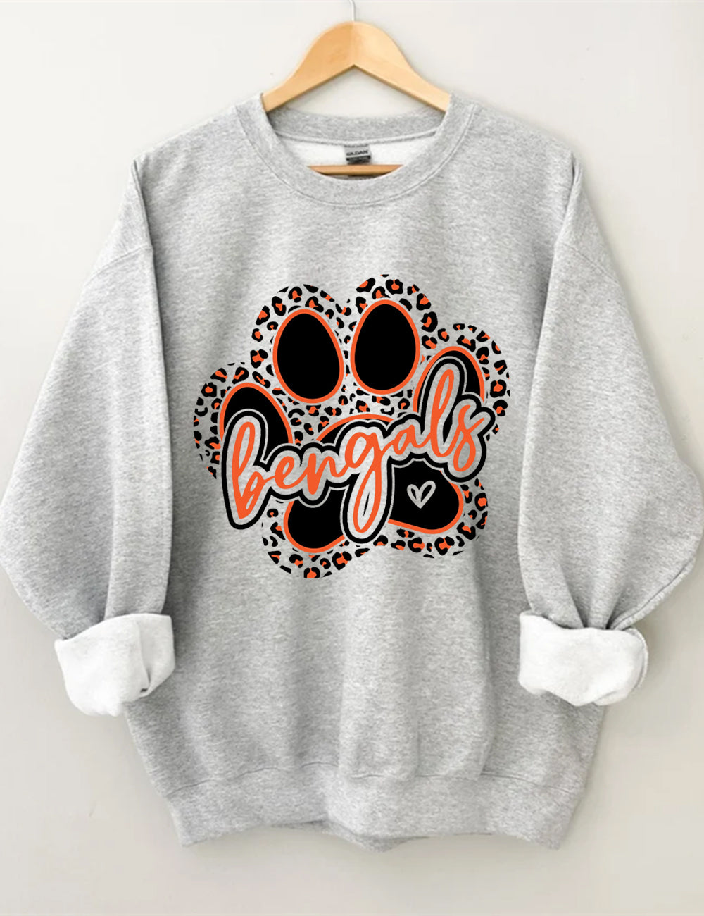 [Pre Sale] Cincinnati Bengals Paw Who Dey Football Sweatshirt