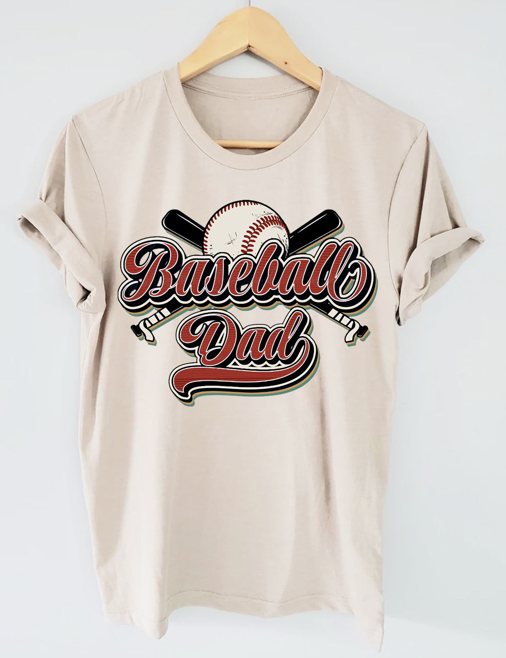 Retro Baseball dad T-shirt