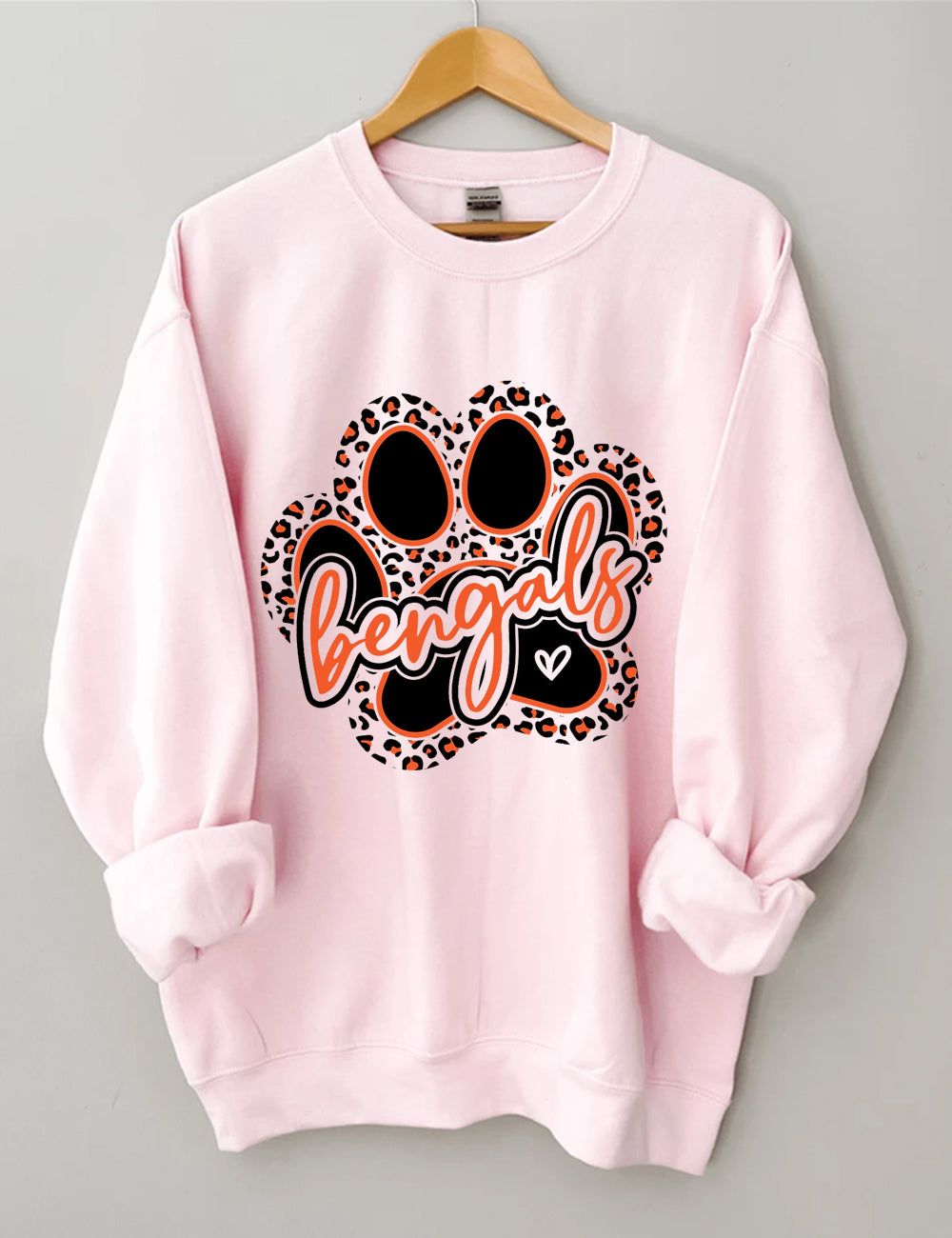 [Pre Sale] Cincinnati Bengals Paw Who Dey Football Sweatshirt