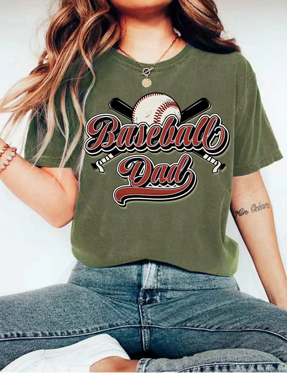 Retro Baseball dad T-shirt