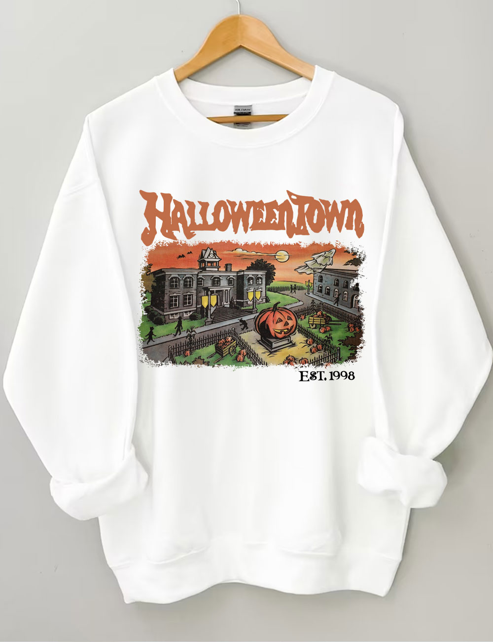 Women Halloween Town 1998 Sweatshirt