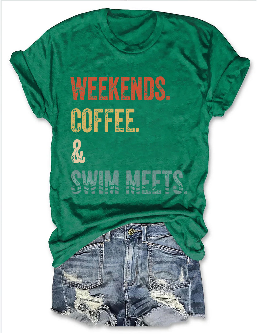 Weekends Coffee & Swim Meets T-shirt