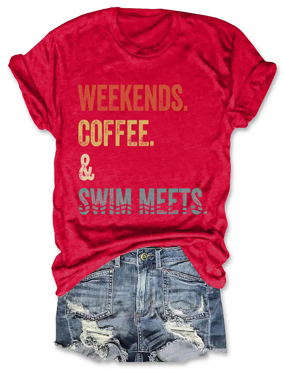 Weekends Coffee & Swim Meets T-shirt