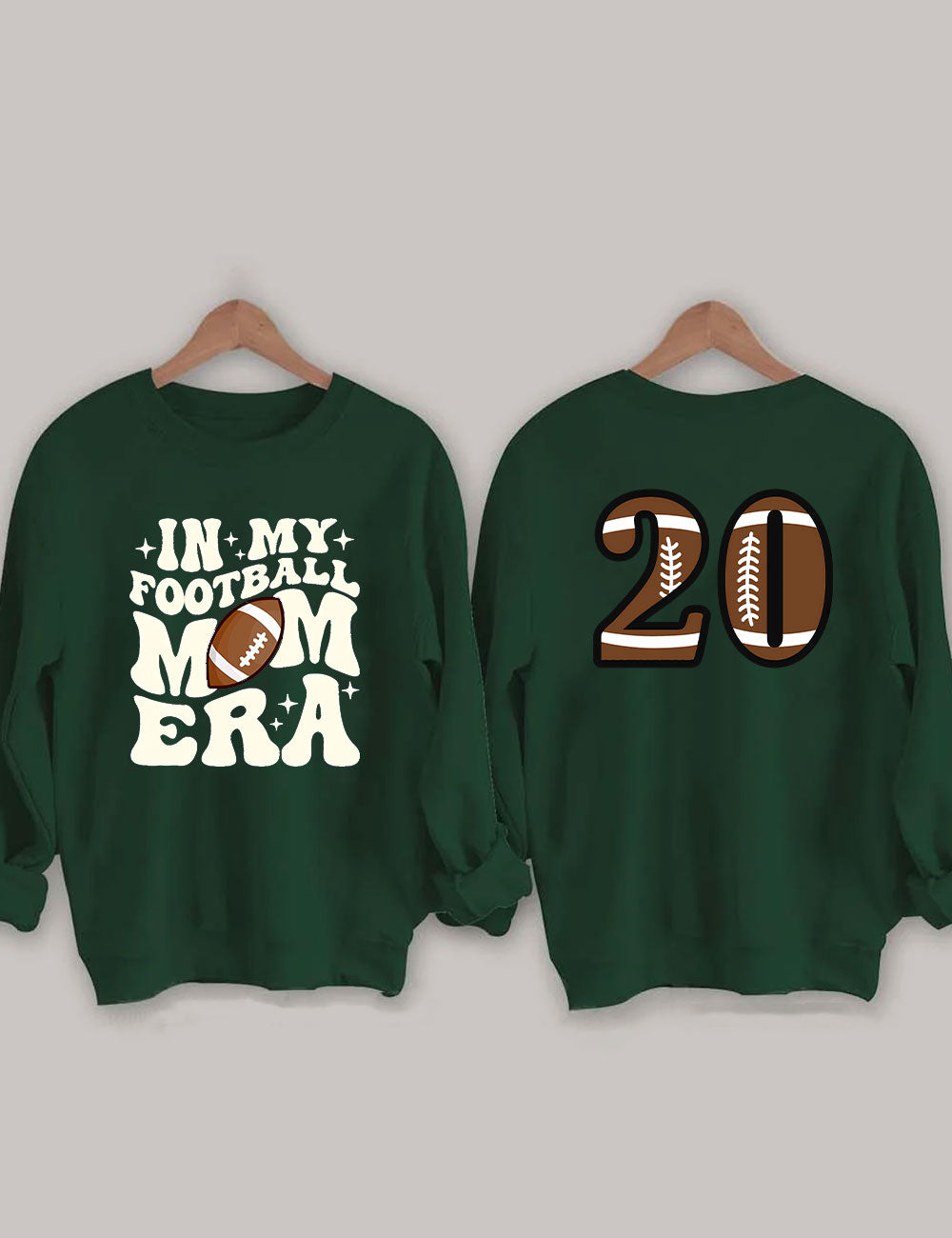 Customized In My Football Mom Era Sweatshirt