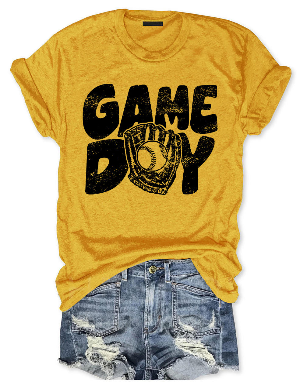 Game Day Baseball Personalized Number T-shirt