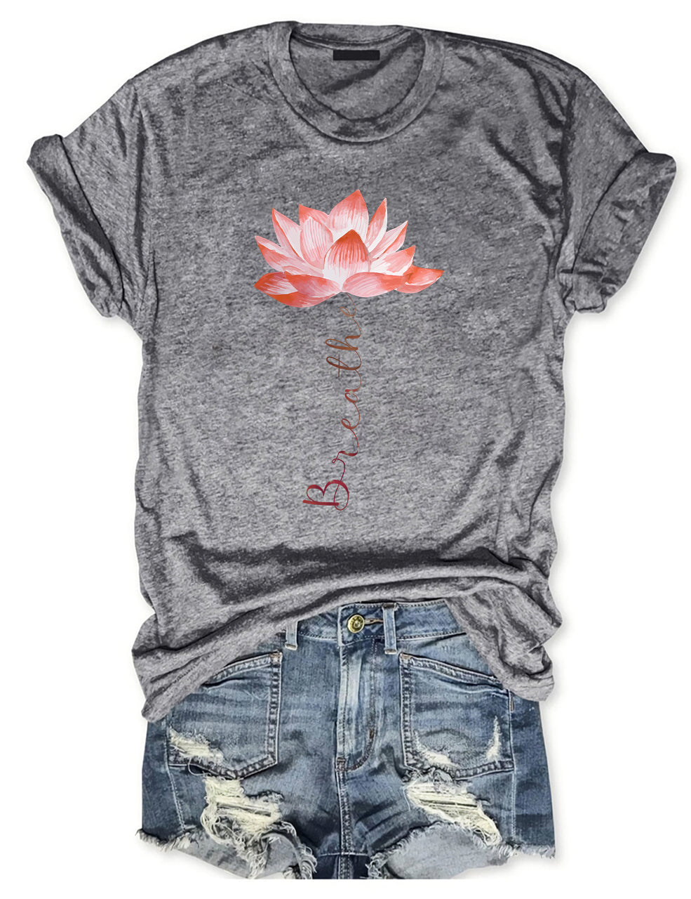 Lotus Flower T-shirt-Shehaha