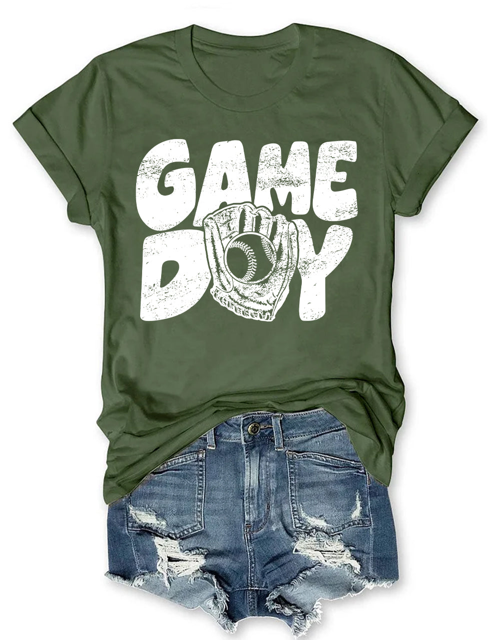 Game Day Baseball Personalized Number T-shirt