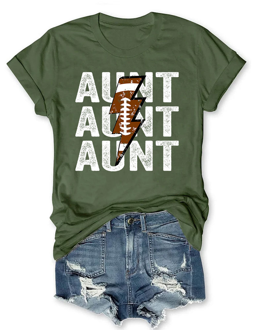 Football Aunt Custom T-shirt