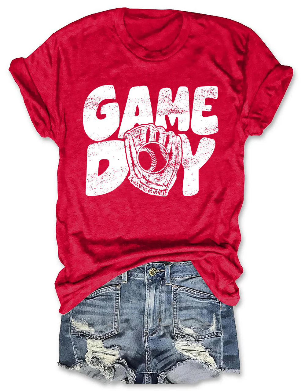 Game Day Baseball Personalized Number T-shirt