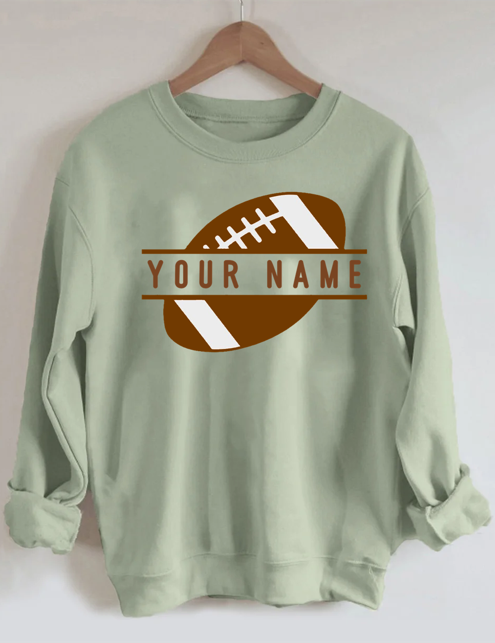 Custom Football Number Sweatshirt