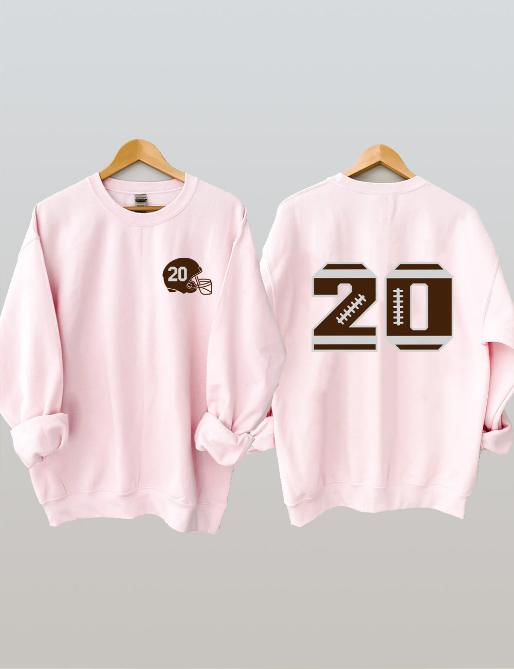 Football Customized Number Sweatshirt