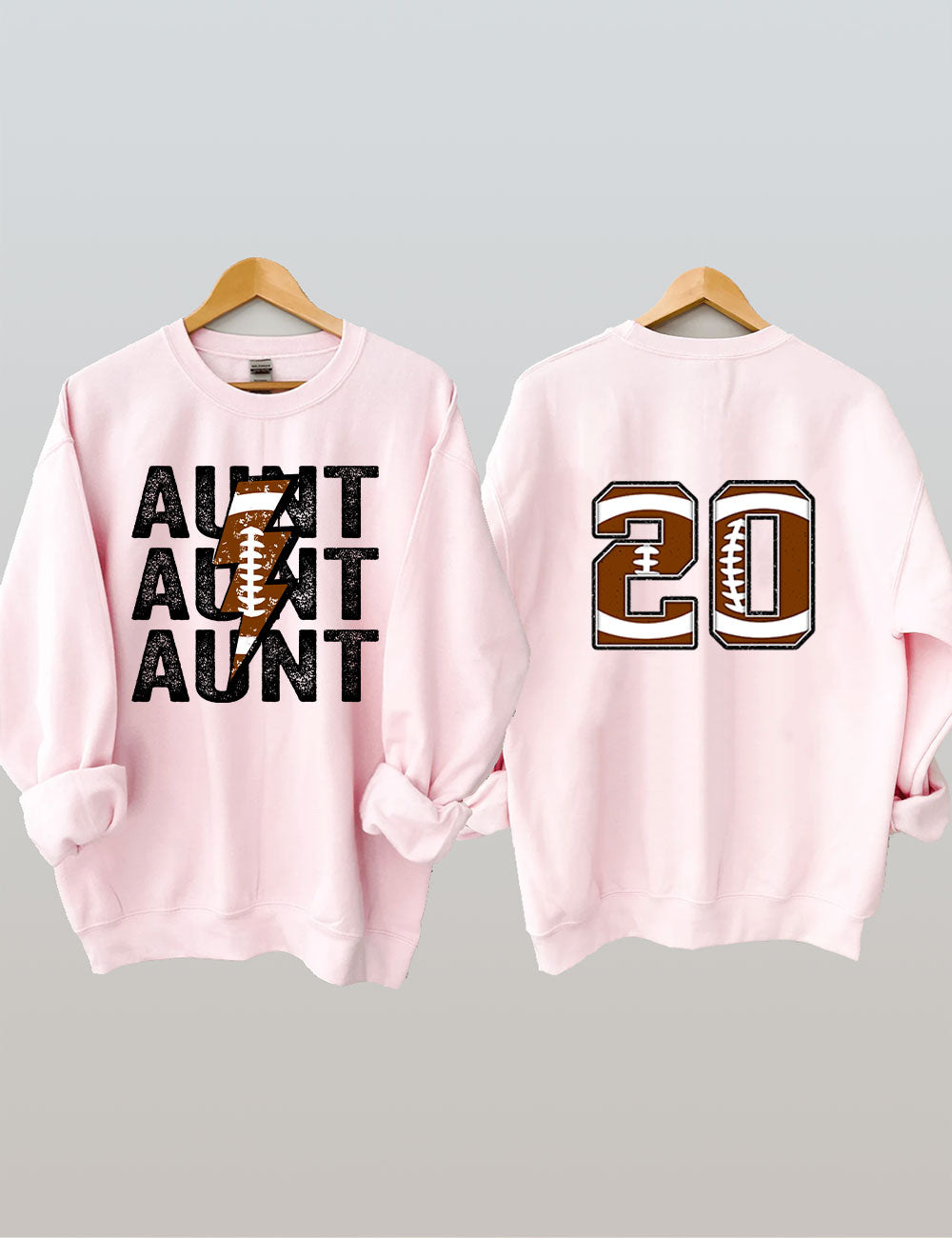 Custom Football Aunt Sweatshirt