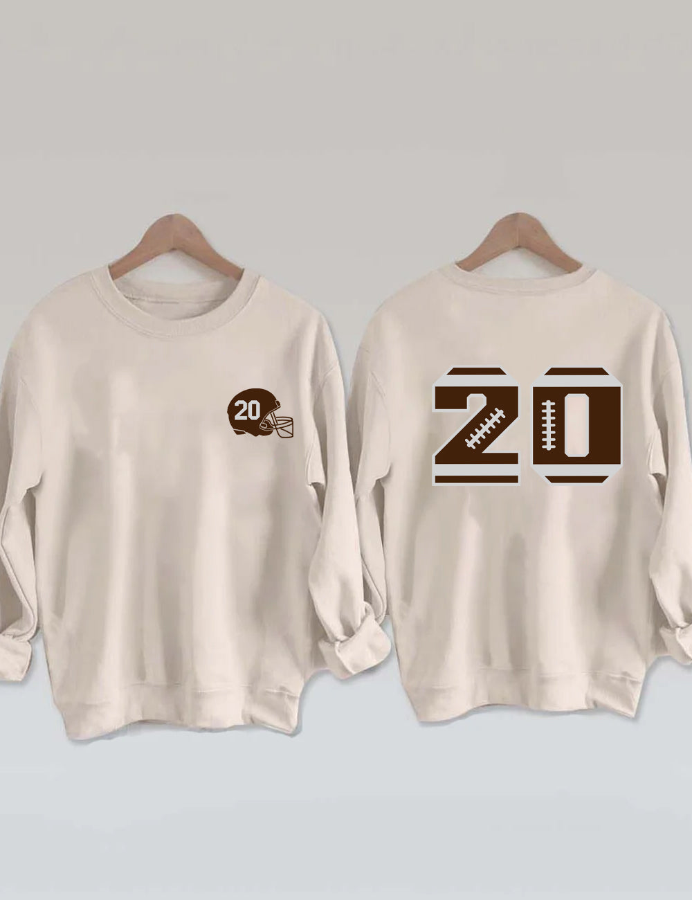 Football Customized Number Sweatshirt