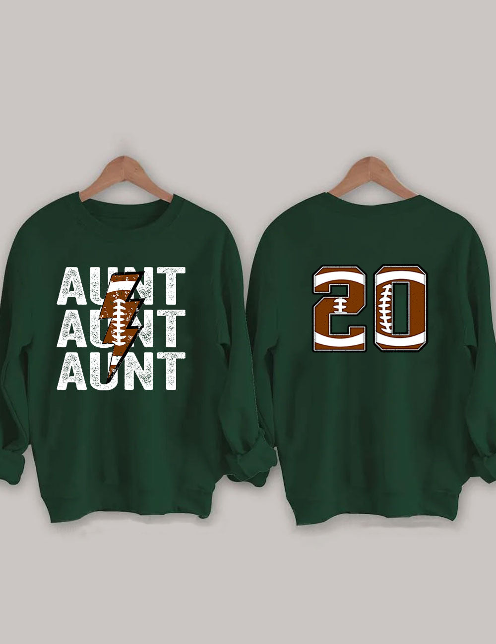 Custom Football Aunt Sweatshirt