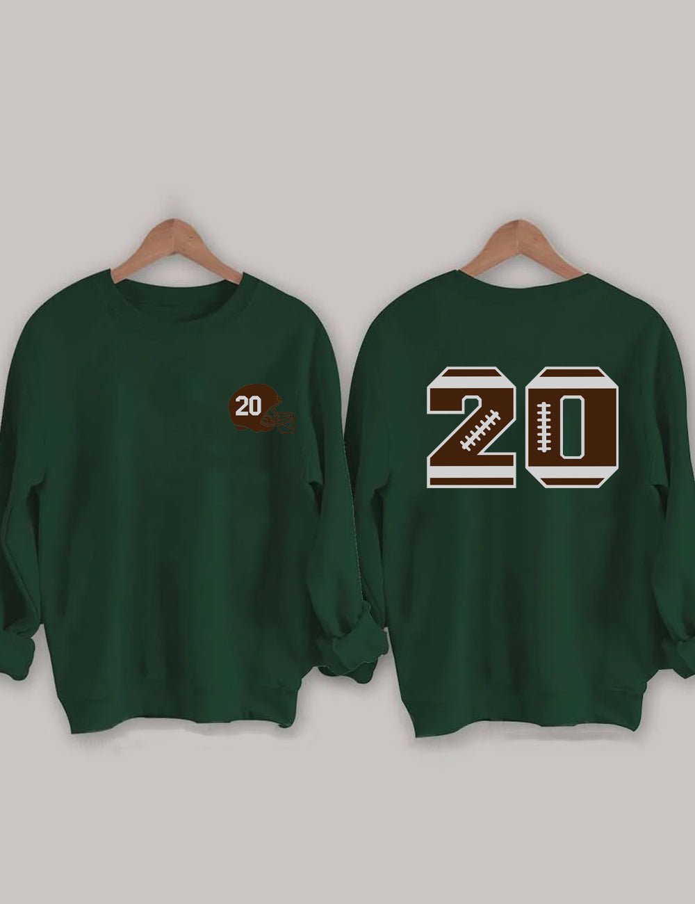 Football Customized Number Sweatshirt
