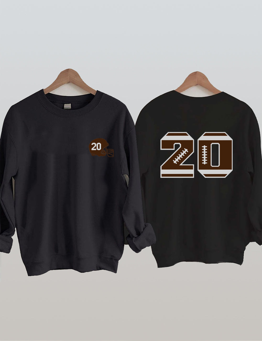 Football Customized Number Sweatshirt