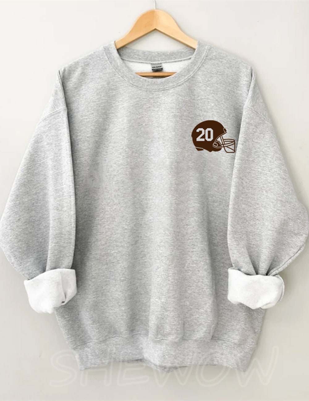 Football Customized Number Sweatshirt