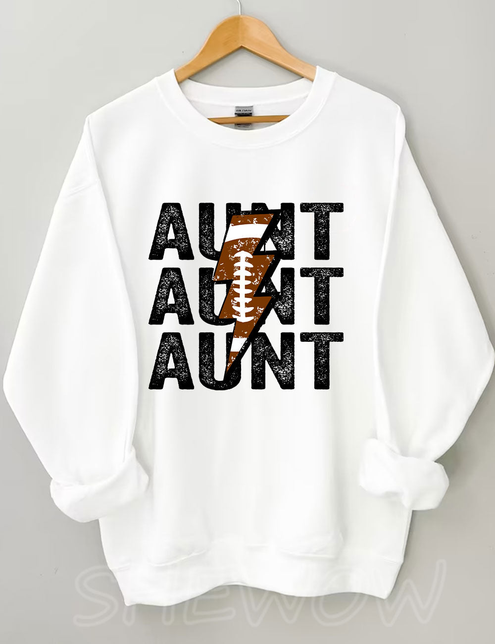 Custom Football Aunt Sweatshirt