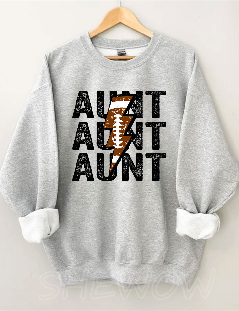 Custom Football Aunt Sweatshirt