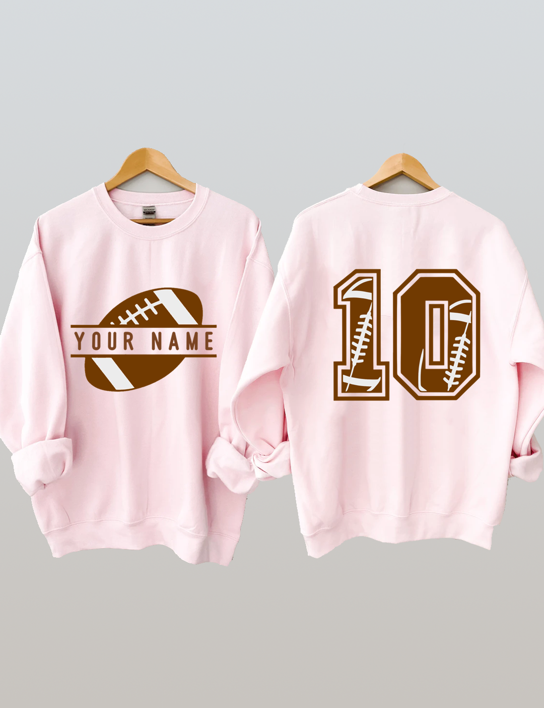 Custom Football Number Sweatshirt
